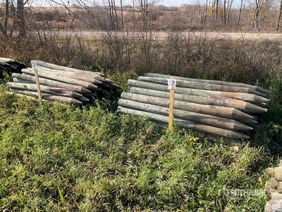Quantity of (100) 6 ft Fence Posts