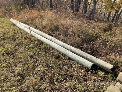 Quantity of (2) 20 ft Poles