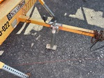 Chassis with Carrello di appoggio/timone del carrello