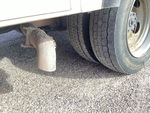 Underbody with Right Rear Drive Tires