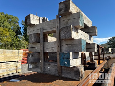 Quantity of (12) Wood 10 in x 10 in x 6 ft Wood Beams