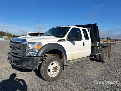 2015 Ford F-450 XL 4x4 Extended Cab フラットベッドダンプトラック