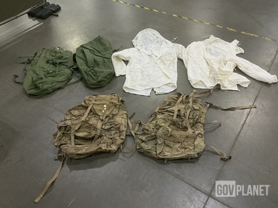 (13) Duffel Bags, (53) Snow Camouflage Parkas & Assorted Items