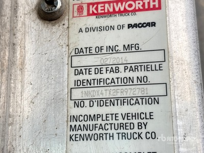 2015 Kenworth T800 20820 L 8x6 Sleeper Autobotte