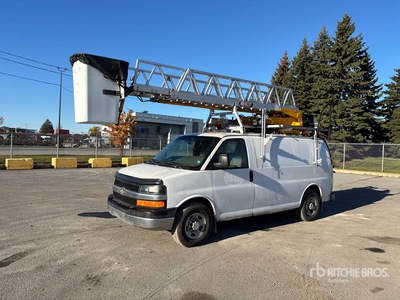 RH RHL37 on 2010 Chevrolet Express 3500 4x2 Van Mounted Aerial Lift
