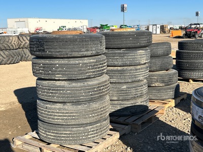 Quantity of (14) 255/70R22.5 Tyres