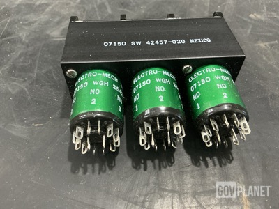 (3) Electro-Mech Components SW42457-020 Switch Assemblies