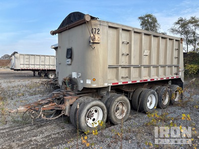 2005 East Tri/A Drawbar Pup Aluminum End Dump Trailer