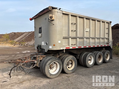 2005 East Tri/A Drawbar Pup Aluminum End Dump Trailer