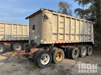 2005 East Tri/A Drawbar Pup Aluminum End Dump Trailer
