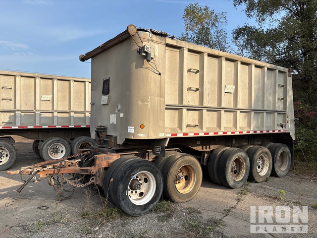 2005 East Tri/A Drawbar Pup Aluminum End Dump Trailer
