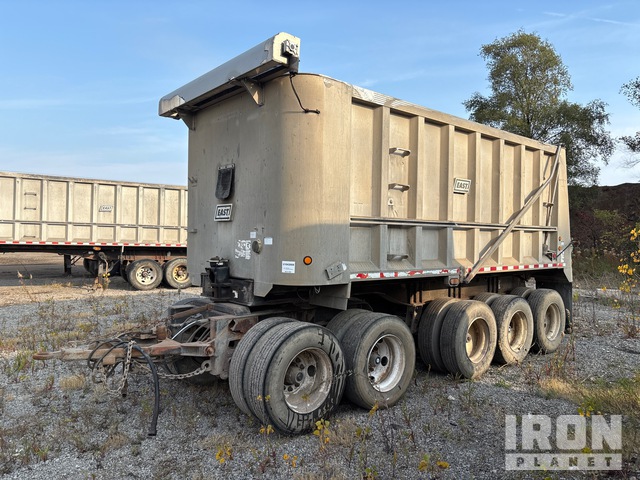 2006 East Tri/A Drawbar Pup Aluminum End Dump Trailer
