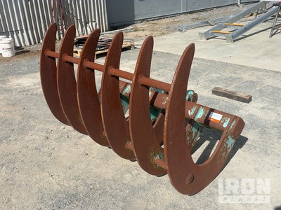 1600 mm Q/C Excavator Rake - Fits Kobelco SK135 SR