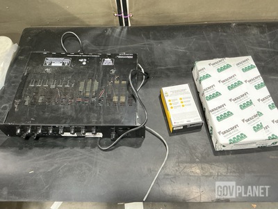 (1) Amplifier-Mixer, (6) Boxes of Copy Paper, (36) Cases & Assorted Items