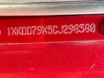 General Appearance with Frame Stamp Serial Number/VIN Photo
