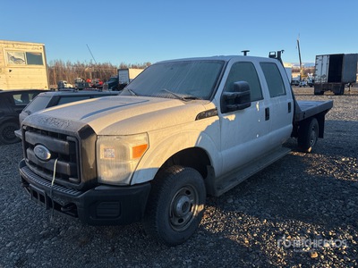 2011 Ford F-350 XL 4x4 Crew Cab Flatbed Truck (Inoperable)