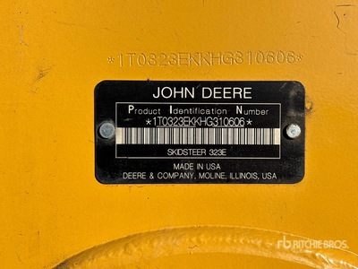 2017 John Deere 323E Kompaktowa ładowarka gąsienicowa