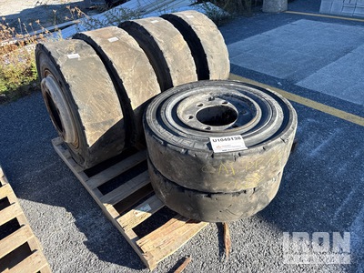 Quantity of (6) Solideal 8.25-15 Tires w/Wheels