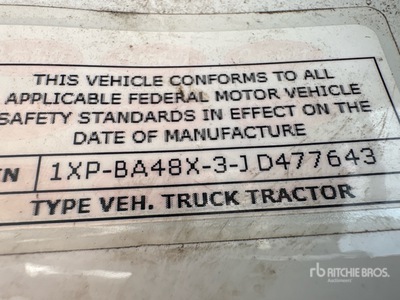 2018 Peterbilt 579 Cabeza Tractora Cabina Corta