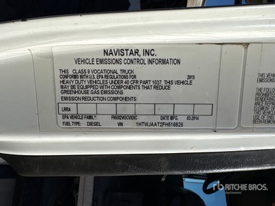 2015 International WorkStar 7400 Camion excavadora
