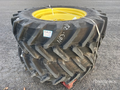 rear wheel set for John Deere 5M, 5R, 6MC/RC, 6M and 6R machines (480/70R34) Wheels (Unused)