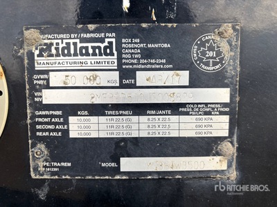 2018 Midland 21 ft Super B-Train Lead Remolque de descarga lateral