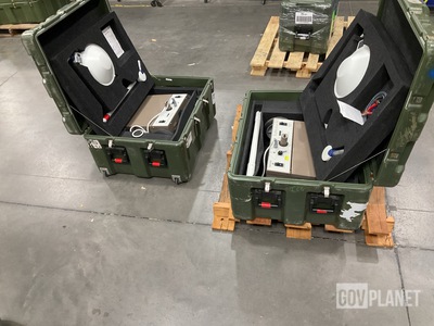 (2) FedMedical FMI-301FB Field Floor Surgical Light Systems