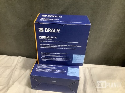 (2) Rolls Of Brady 3PS-250-2-WT PERMASLEEVE Labels