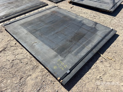 Quantity of (2) Kit Containers 6 ft x 7 ft 4 in (.75 in Thick) Steel Plates (Unused)