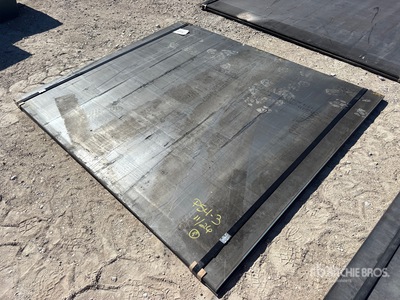 Quantity of (2) Kit Containers 6 ft x 7 ft (.75 in Thick) Steel Plates (Unused)