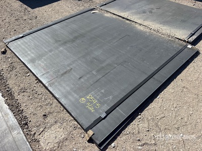 Quantity of (2) Kit Containers 6 ft x 7 ft 3 in (.75 in Thick) Steel Plates (Unused)