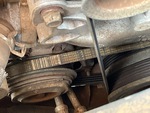Engine with A/C Compressor