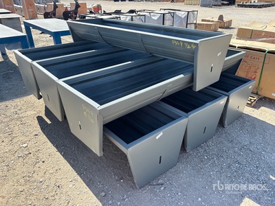 Quantity of (7) Kit Containers CF-90-V2025 90 in Steel Mélangeur d'aliments pour animaux (Unused)
