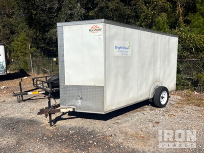 2022 TJCW 12 ft S/A Enclosed Trailer