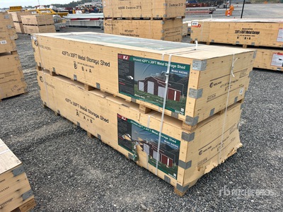 2026 KJ K4230G Triple Garage Metal Storage Shed (Unused)