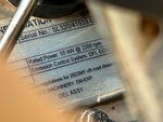 Engine with Emission Label