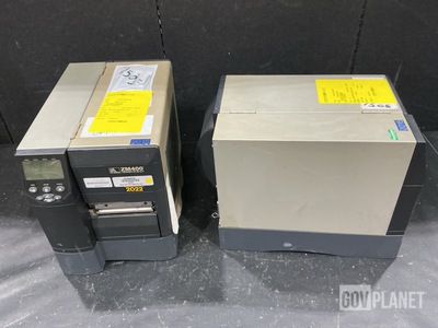 (2) Zebra ZM400 Thermal Label Printers