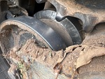 Chassis with Hintere Führungsrolle, Verschleiß