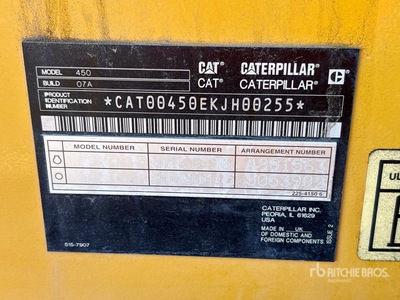 2019 Cat 450 لودر خلفي