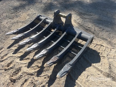 2026 Warrior WBR05-1000 1000 mm Excavator Rake - Fits 5 - 6 ton (Unused)
