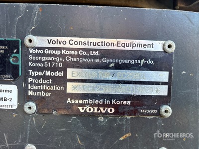 2019 Volvo EC250EL Excavadora de Cadenas