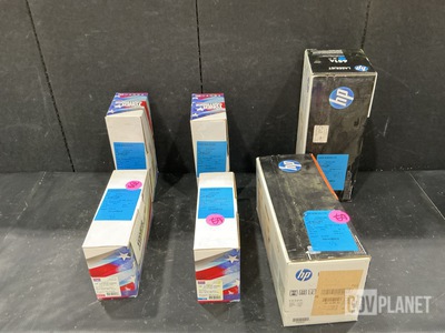 (20) Assorted Toner Cartridges & (24) Pairs of Disposable Gloves