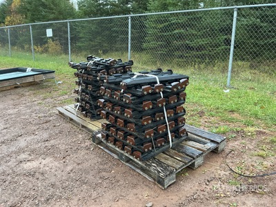 Quantity of (2) Pallets of Rubber 6 In x 28 In Track Shoes