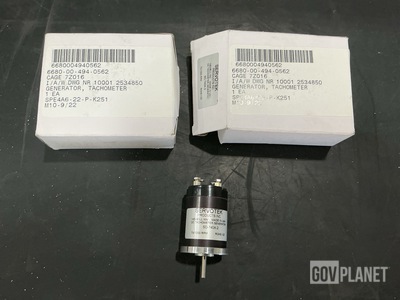 (2) Servo-Tek SD740A2 Tachometer Generators