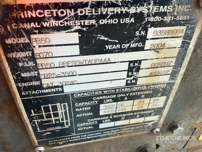 Princeton PB50 Truck Mounted Forklift