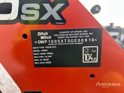 Ditch Witch 100SX Walk Behind Cable Plow