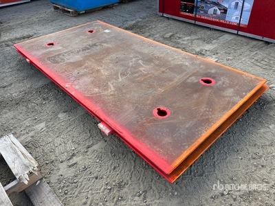 Quantity of (2) 5 ft x 8 ft (0.75 in Thick) Road Excavation Traffic Road Steel Plates
