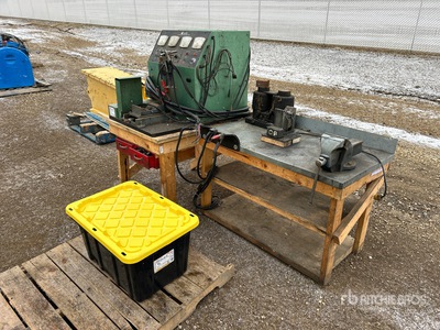 6 ft 7 in 2-Drawer Alternator/Starter/Generator Test Bench Workbench
