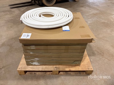 Quantity of (8) 50 ft Roll of 1/4 in x 1/2 in Insulated Mini Split Line Set (Unused)