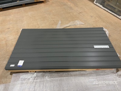 Quantity of (84) European Anthracite Grey Metal Siding Sheets (Unused)